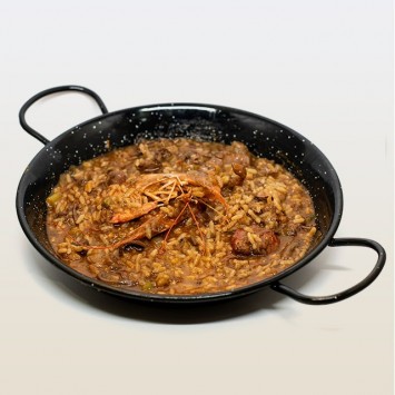 Paella de sèpia i marisc