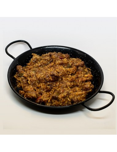 Arròs de costella i salsitxes