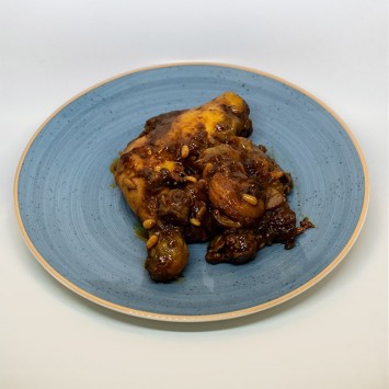 Pollastre rostit amb prunes...